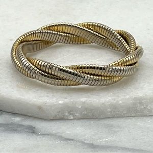 ✔Cobra Double Tubogas Bracelet Gold & Silver